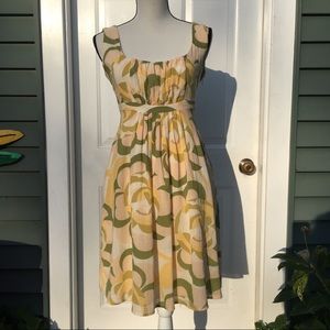 Odille Sleeveless Floral Cotton Dress Size 10
